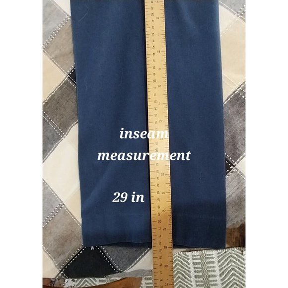 DC Vintage Navy Blue Pants Size 28 Waist Year 1980 Great Shape  Side Pockets - Picture 4 of 6